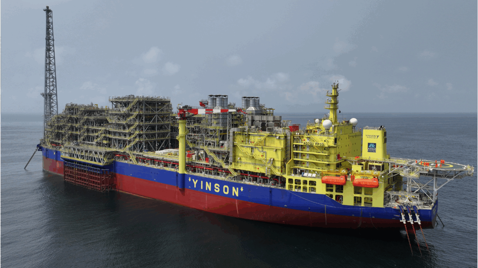 安哥拉海上作业的Agogo FPSO
