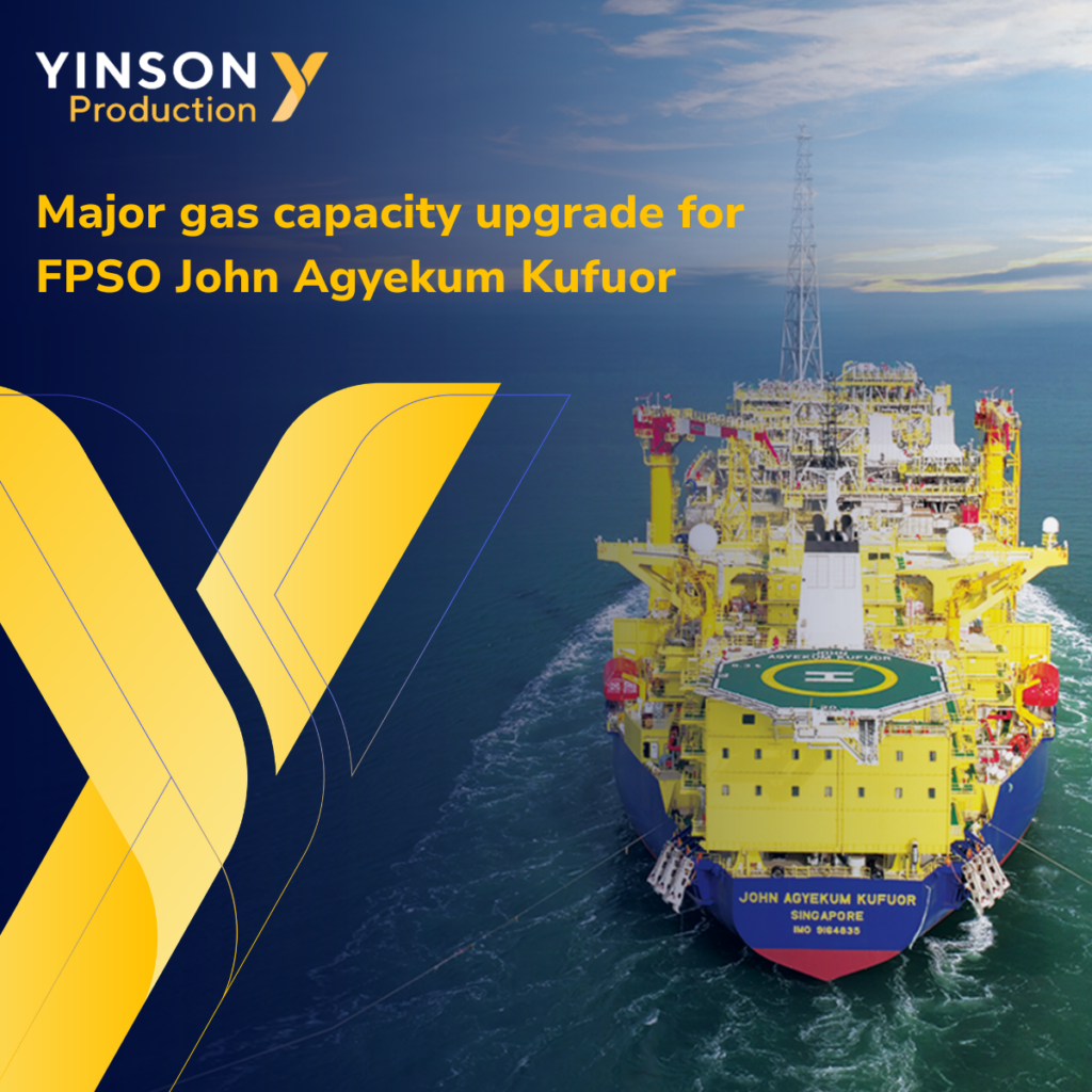FPSO John Agyekum Kufuor天然气处理能力升级示意图